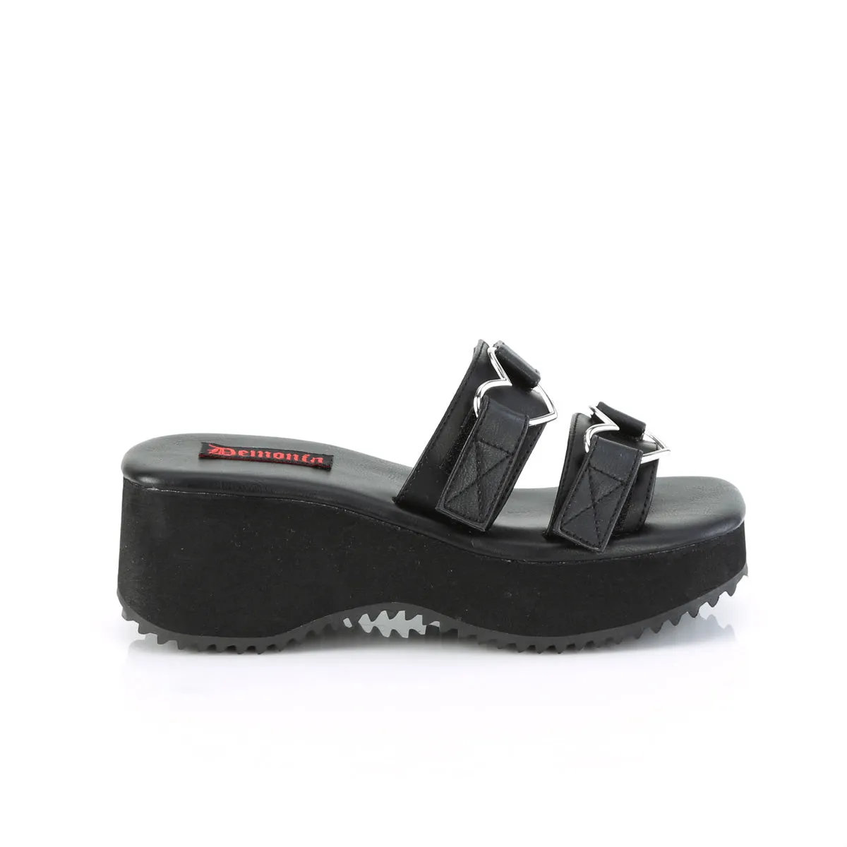 2 Inch Platform FLIP-12 Black Pu