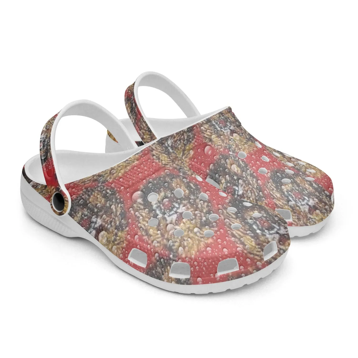 413. Rachvid Wears USA Ishi Agu All Over Printed Clogs