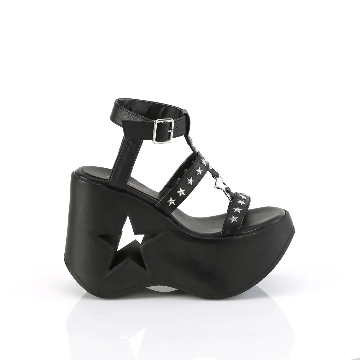 5 Inch Platform DYNAMITE-12 Black Pu