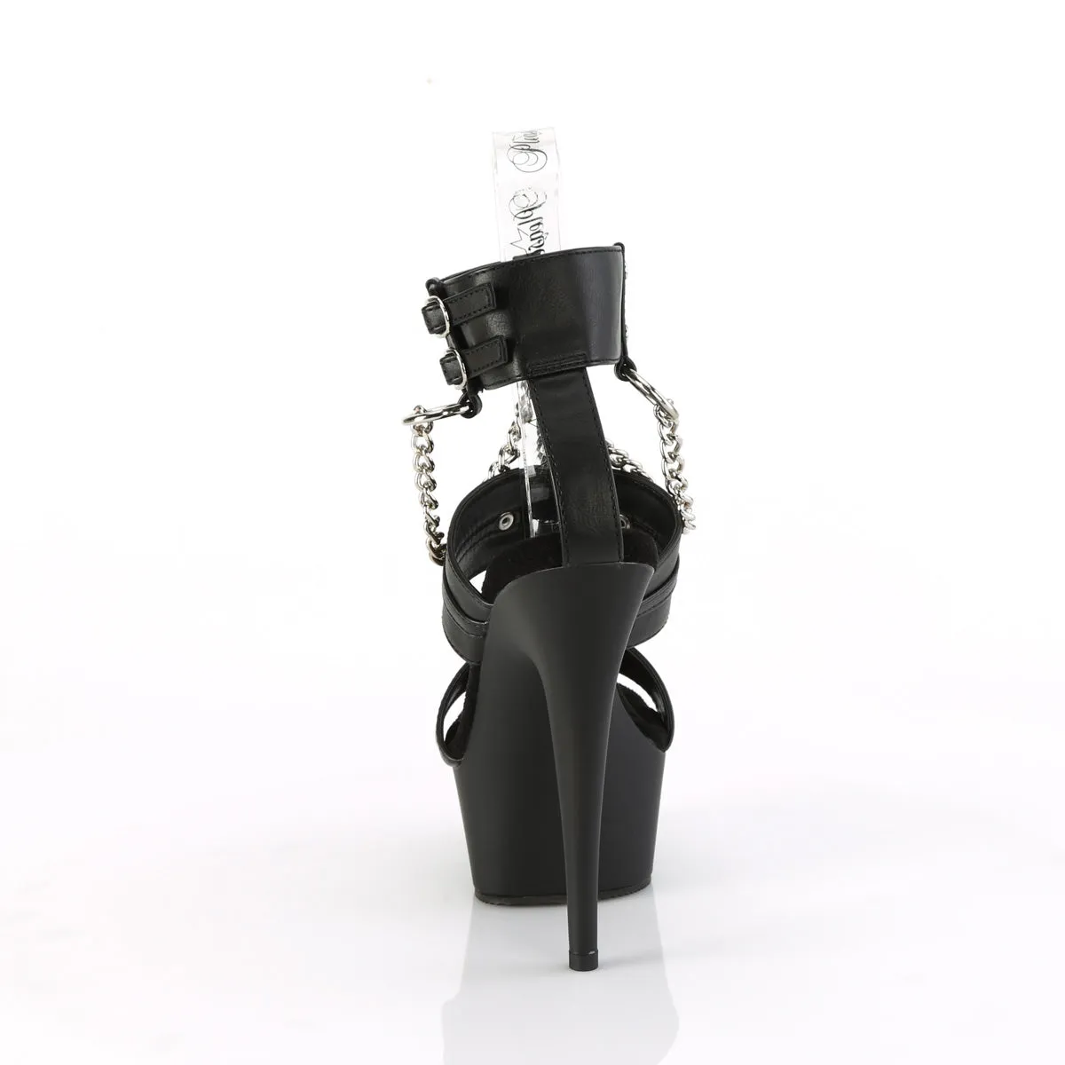 6 Inch Heel DELIGHT-661 Black Pu