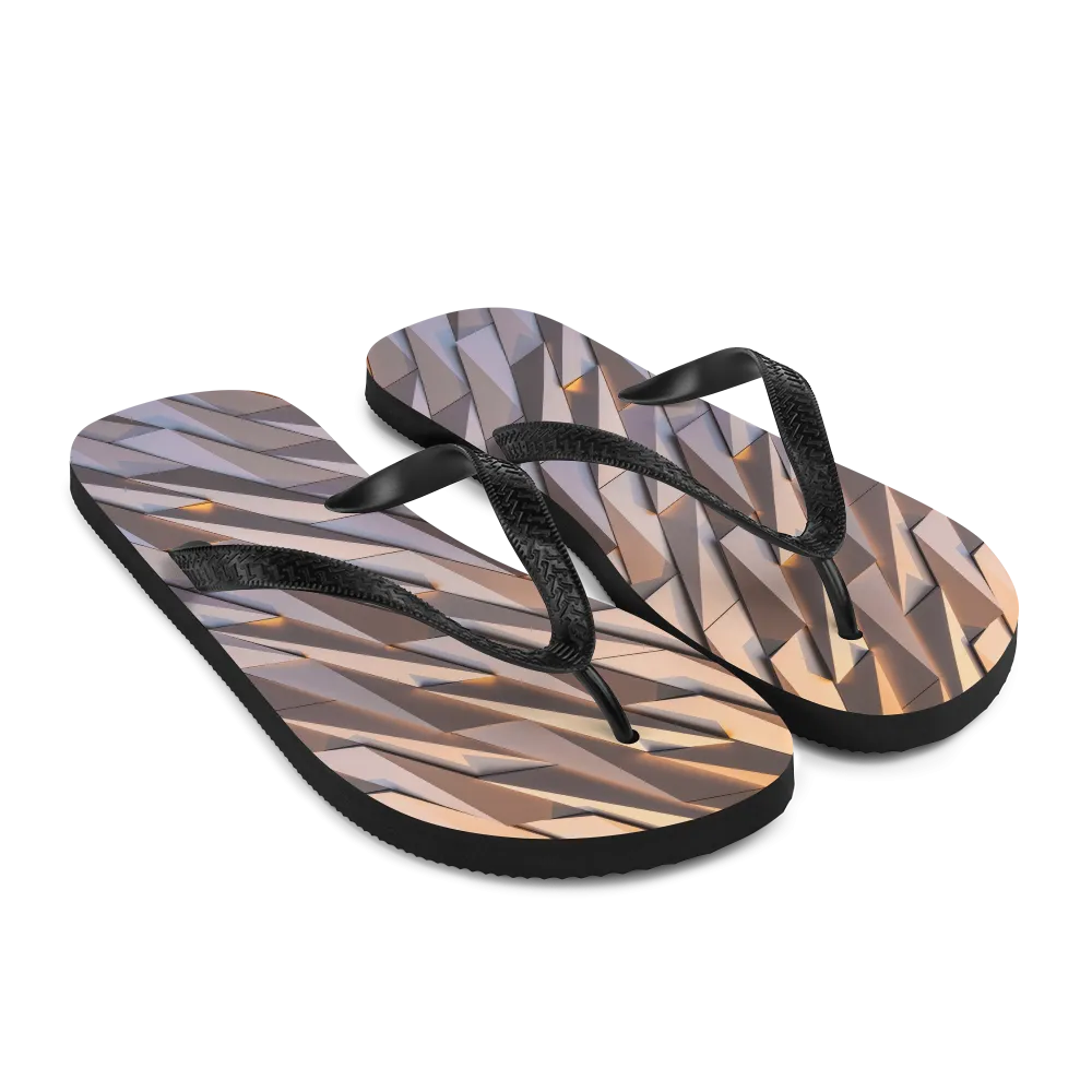 Abstract Metal Flip-Flops