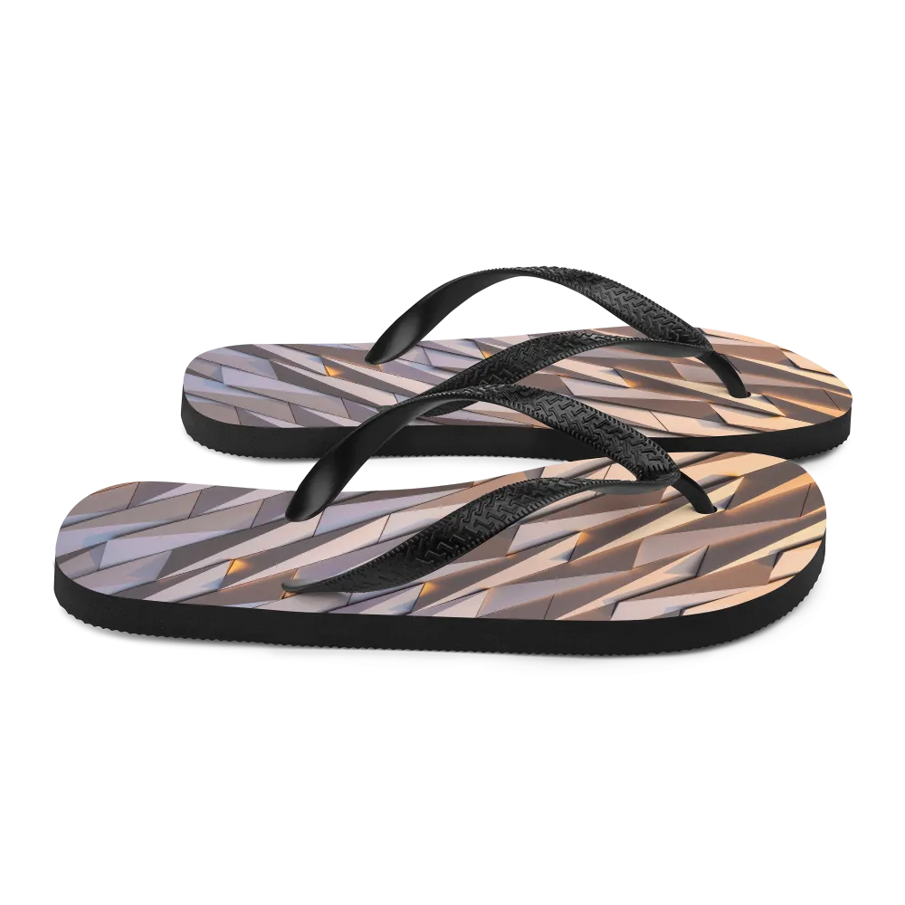 Abstract Metal Flip-Flops