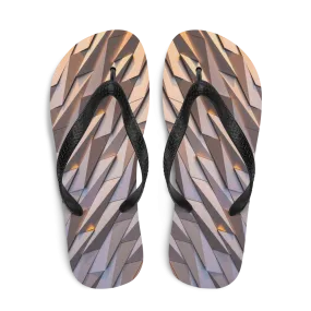 Abstract Metal Flip-Flops