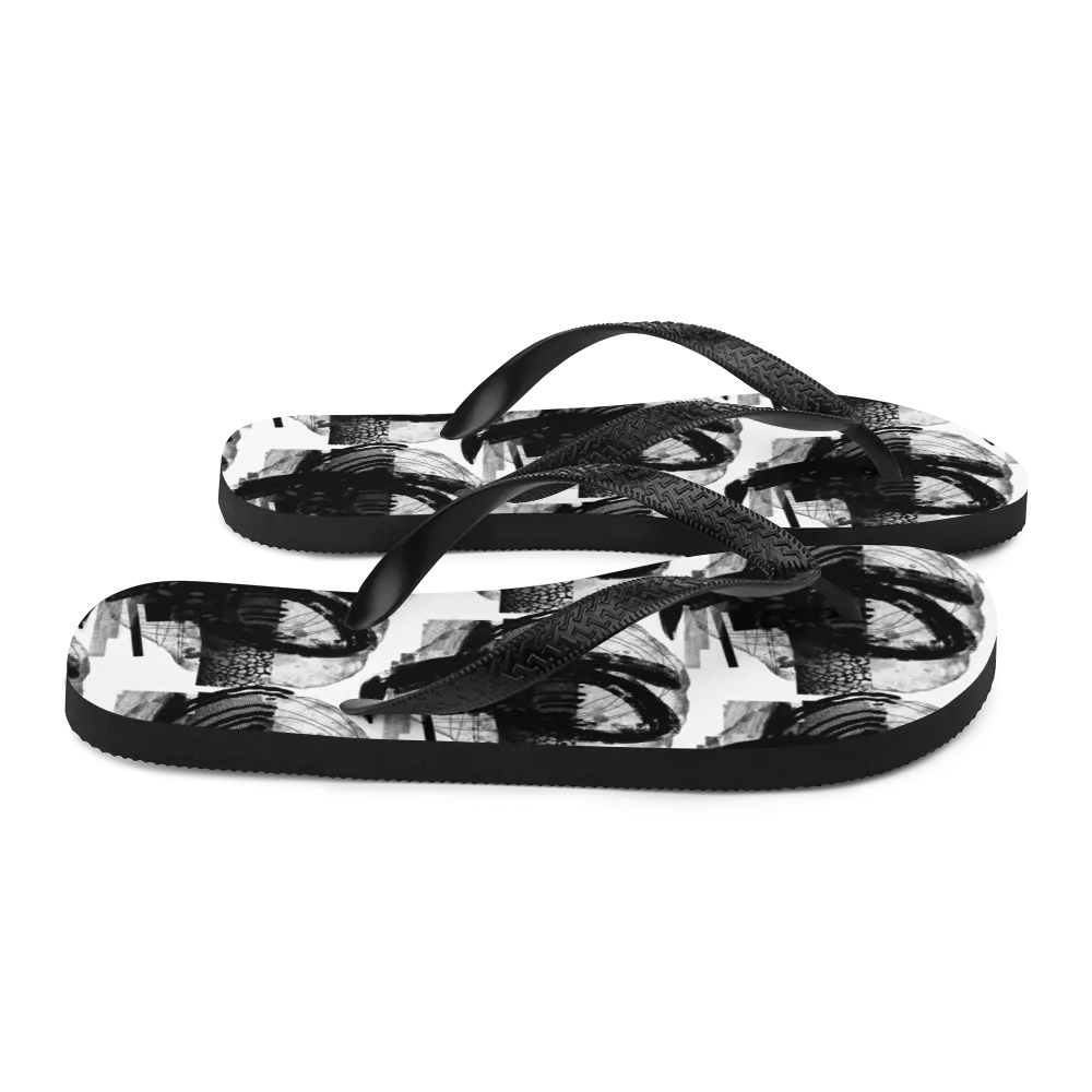 Absurd Illustration Series Flip Flops