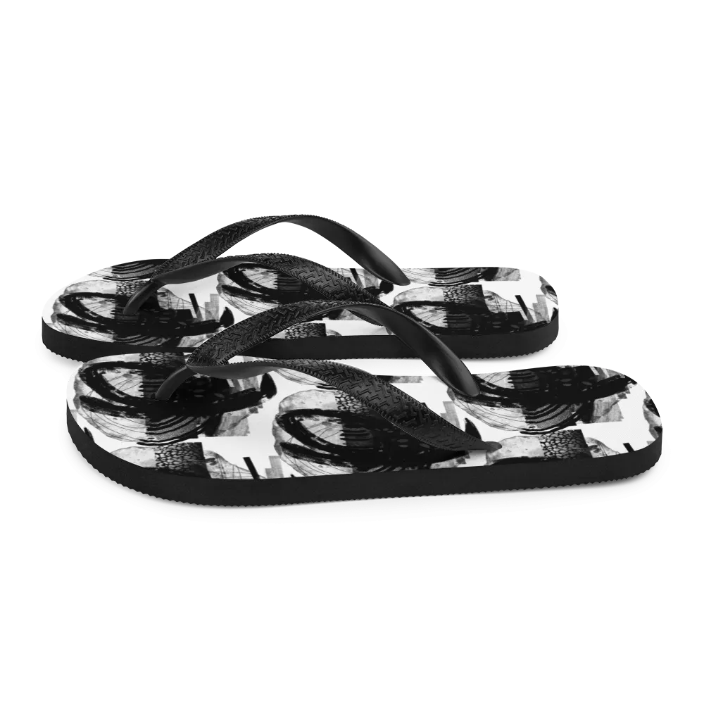 Absurd Illustration Series Flip Flops