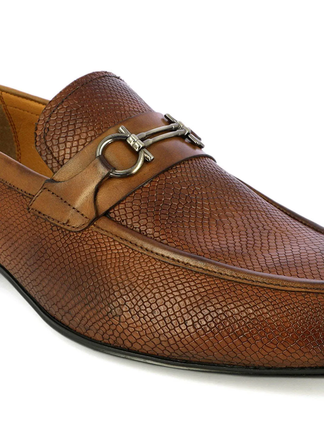 Alberto Torresi Tan Leather Loafers