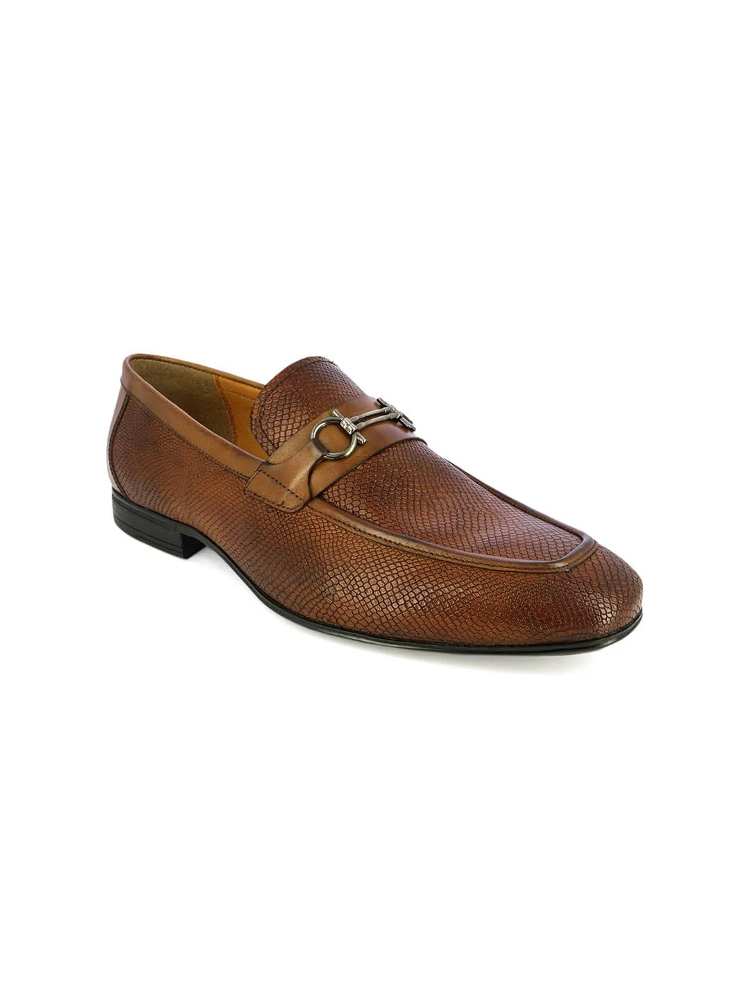 Alberto Torresi Tan Leather Loafers