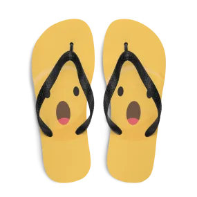 Amazed "Emoji" Flip-Flops