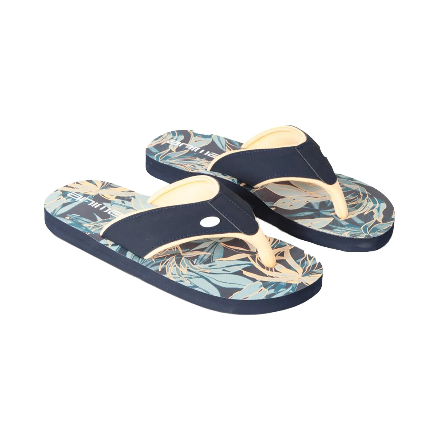 Animal Womens/Ladies Leaf Print Recycled Flip Flops