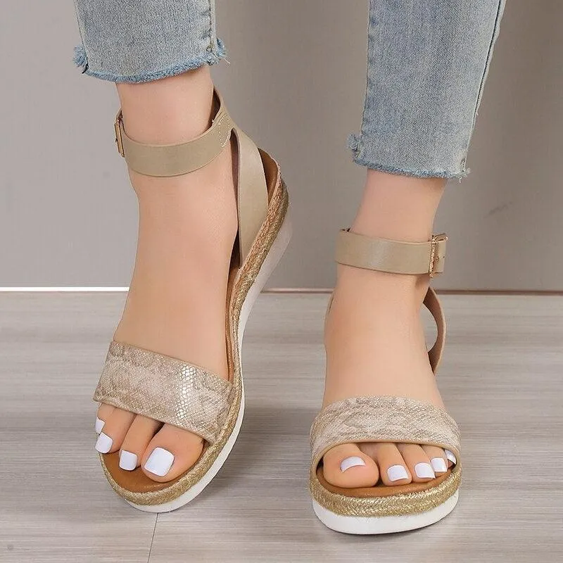 Ankle Strap Wedge Sandals