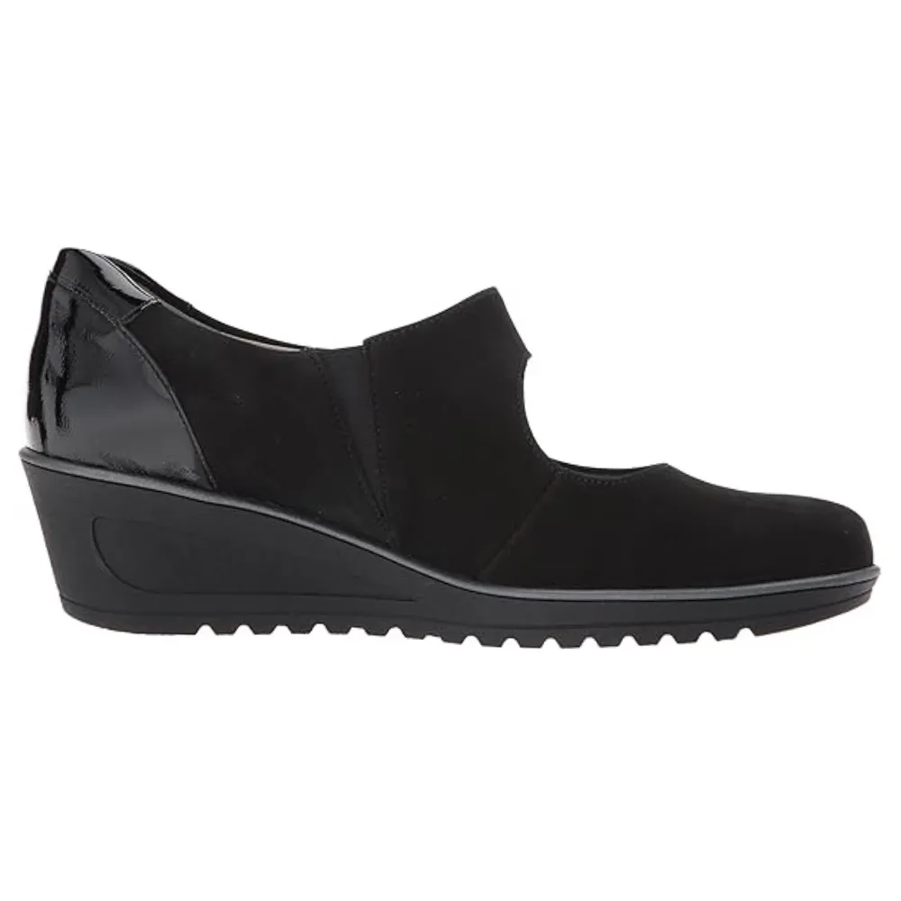 Ara Hellen Black Nubuck Shoe (Women's)