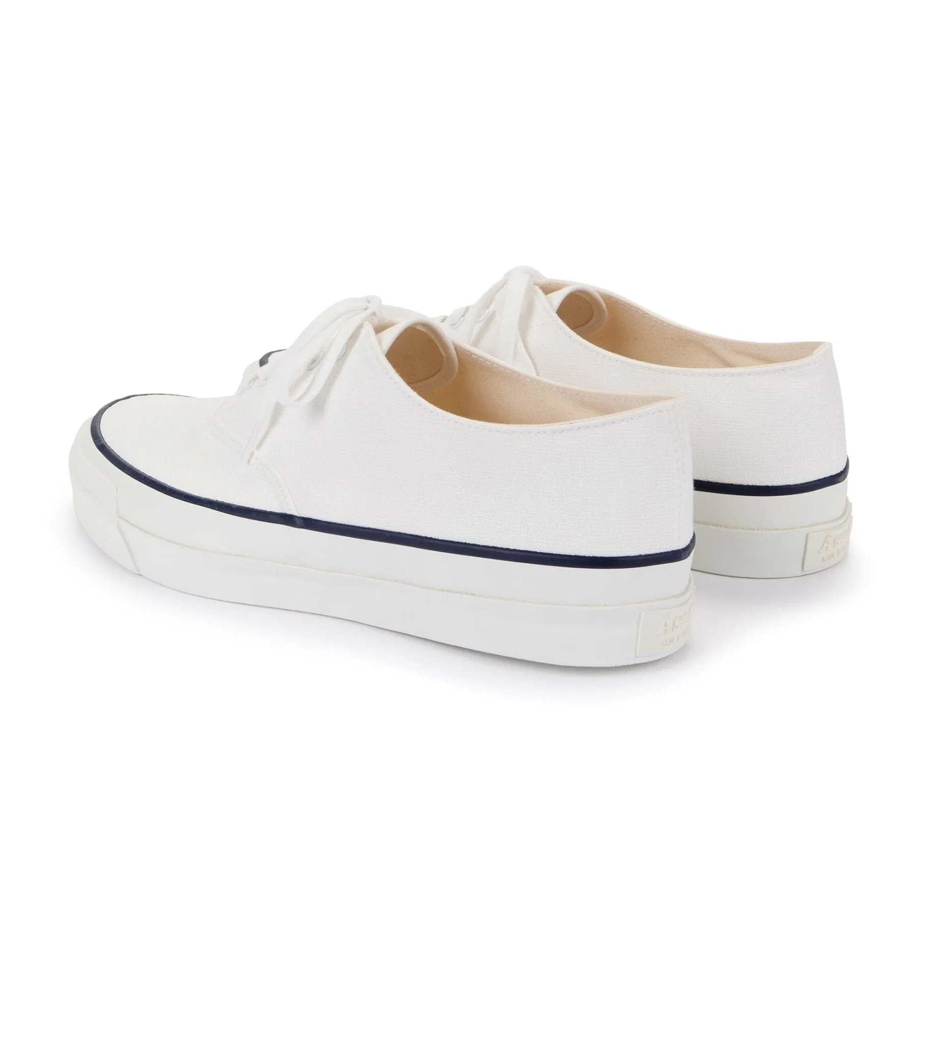 Asahi M014 Canvas Deck Shoes: White