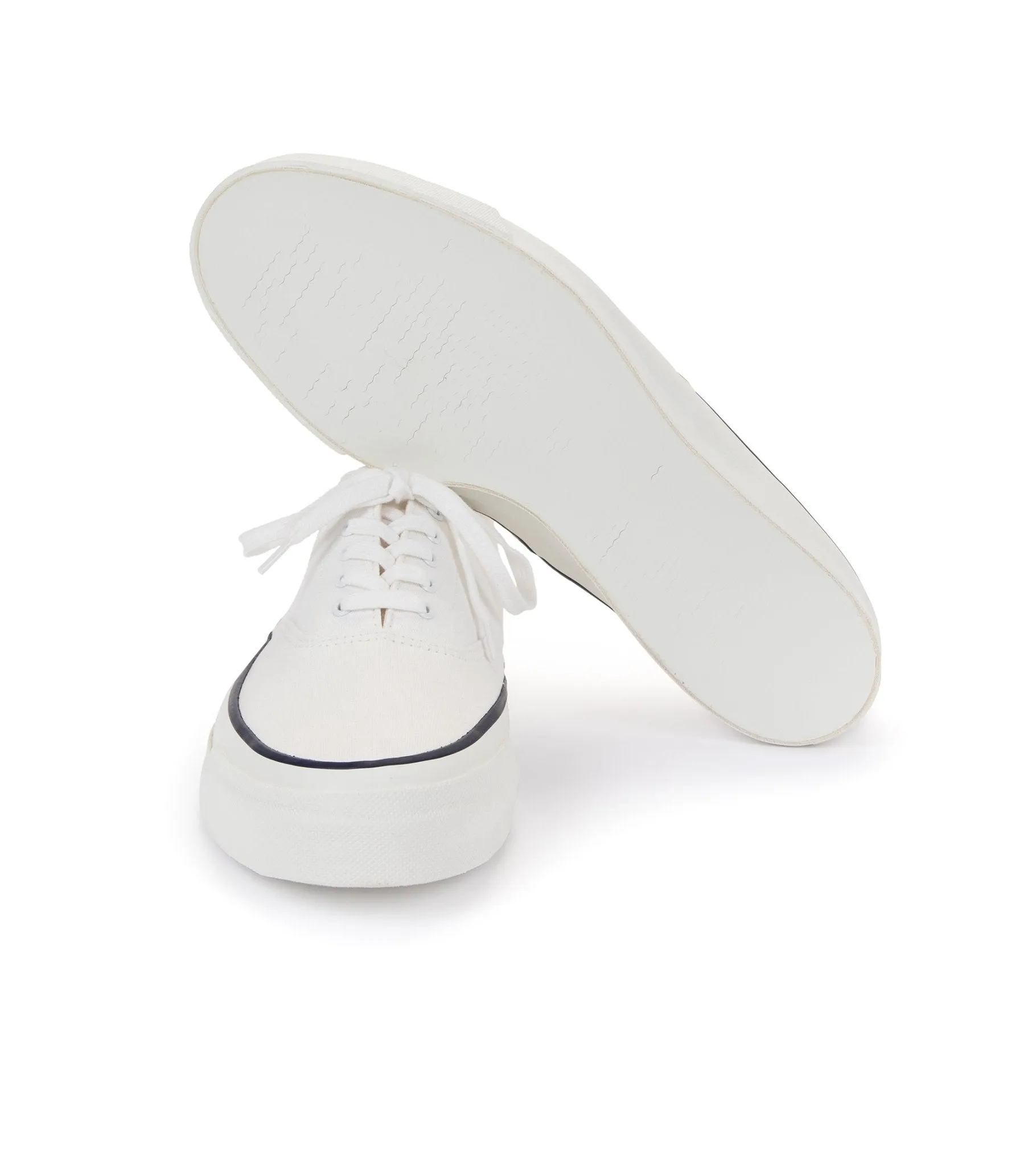 Asahi M014 Canvas Deck Shoes: White