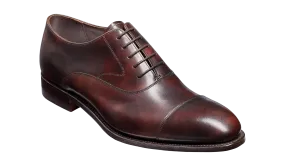 Barker Falsegrave Oxford Calf Leather Shoes - Dark Brown Shadow Calf