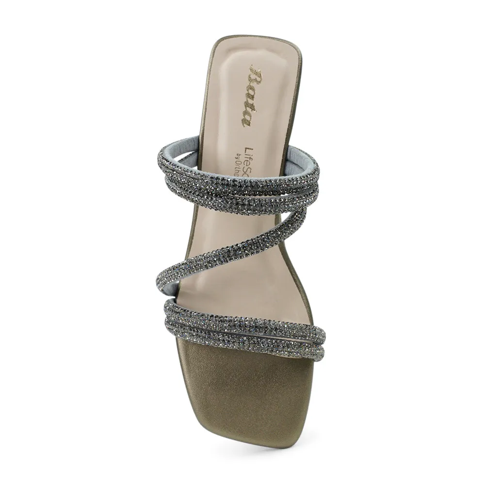 Bata DREAM Low-Block Sparkly Heel