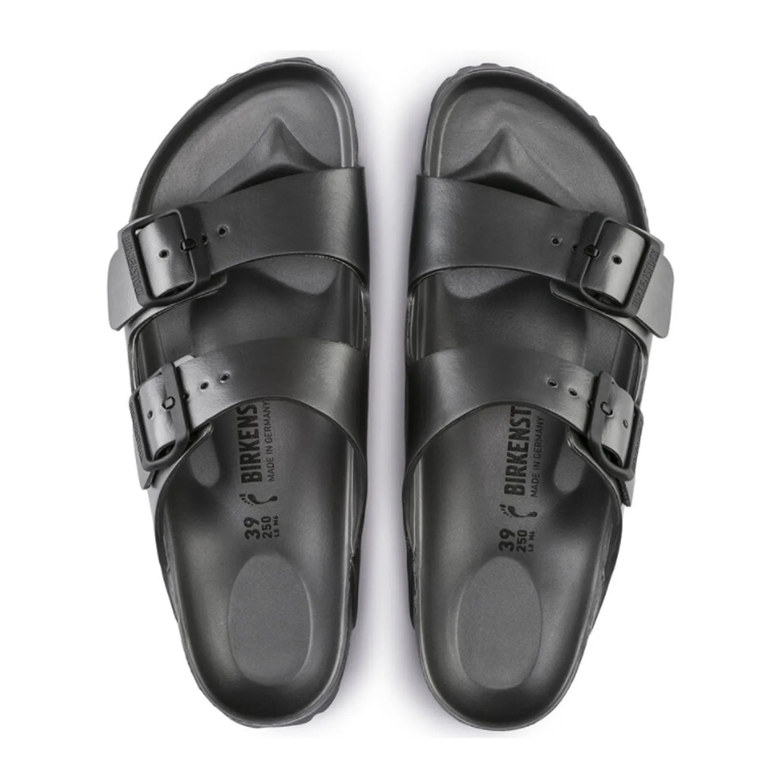 Birkenstock Arizona EVA Slide Sandal (Men) - Metallic Anthracite