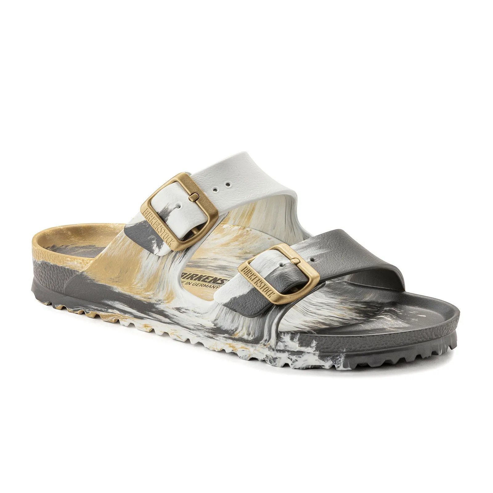 Birkenstock Arizona EVA Slide Sandal (Men) - Multi Metallic Gold