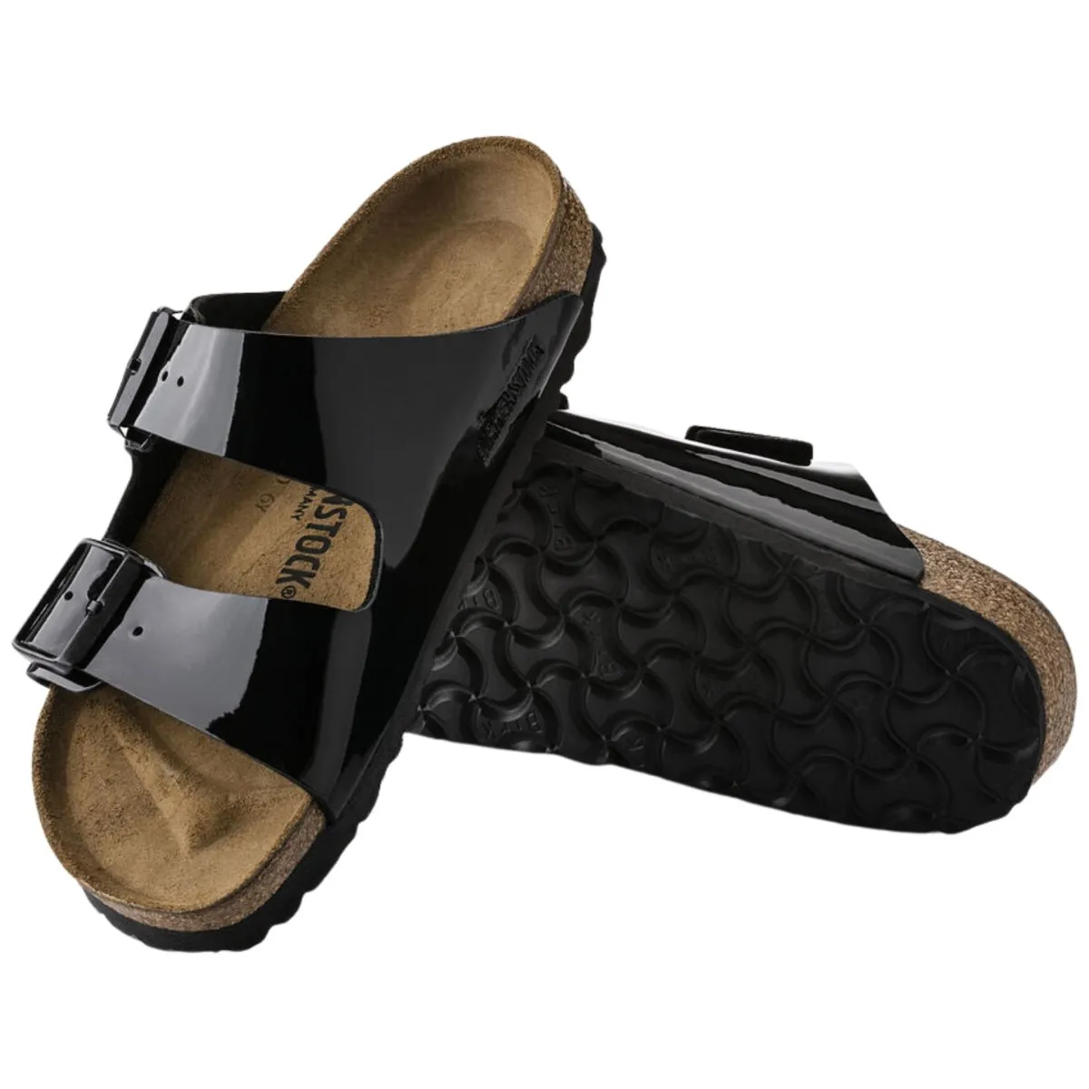 Birkenstock Women's Arizona Birko-Flor Patent Black