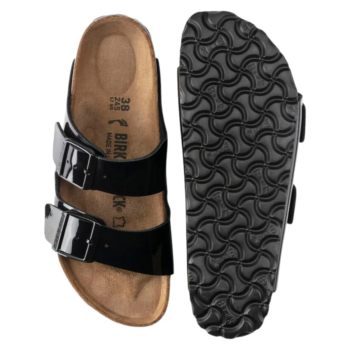 Birkenstock Women's Arizona Birko-Flor Patent Black