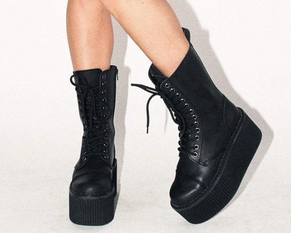 Black 12-Eye Casbah Stratocreeper Boot