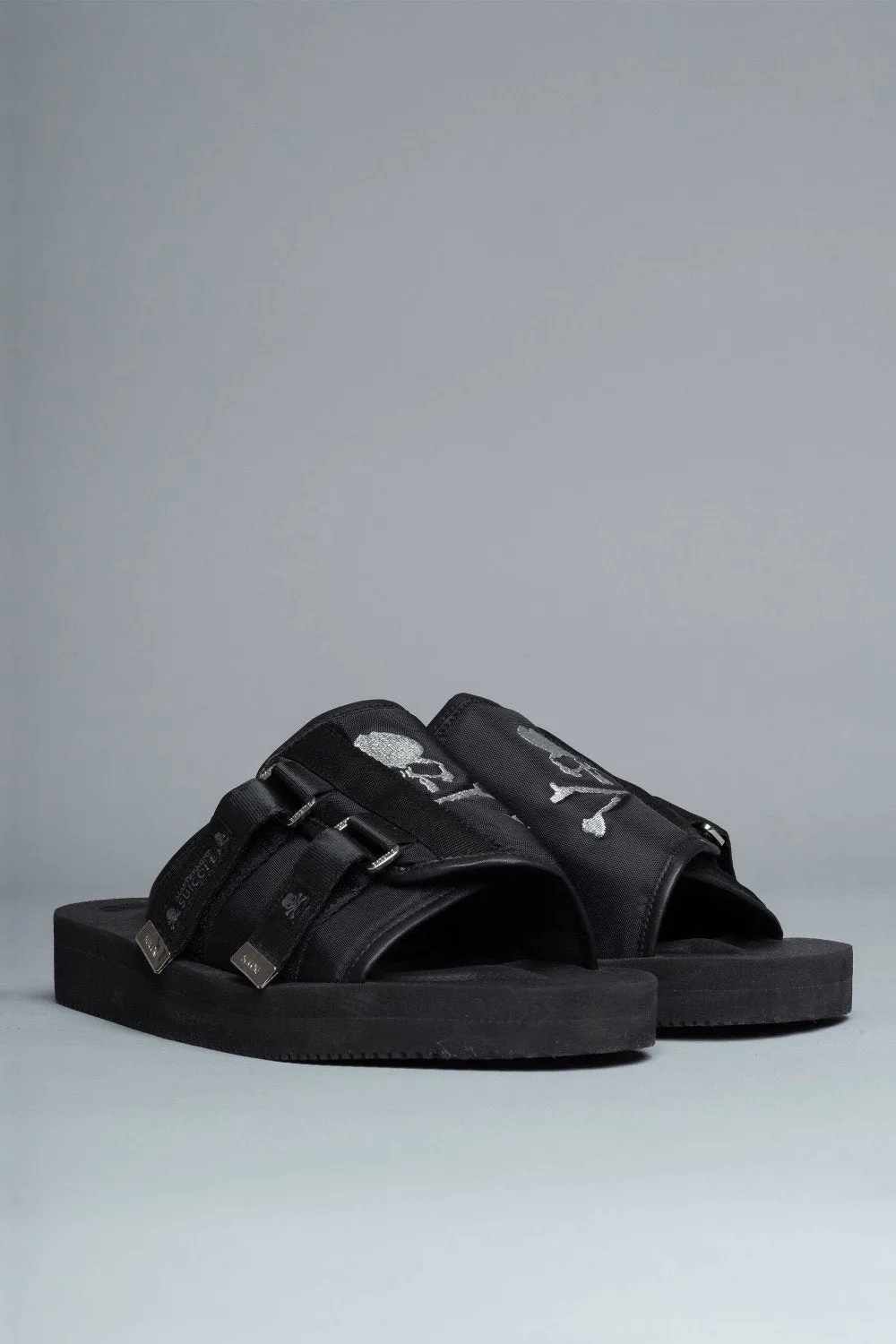 Black Buckle Sandals