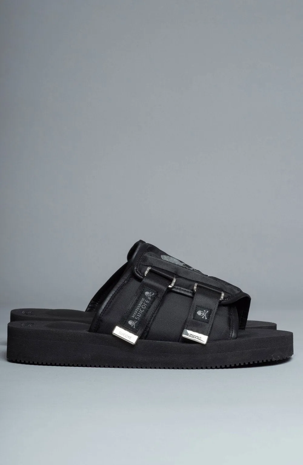 Black Buckle Sandals