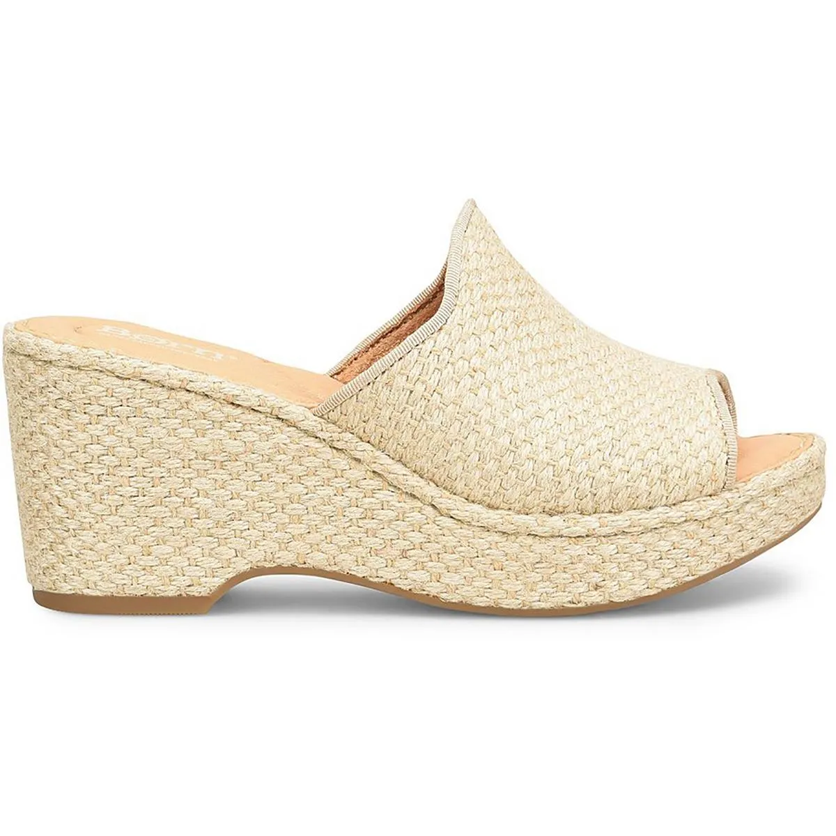 Born Womens Lilah Comfort Insole Woven Wedge Sandals