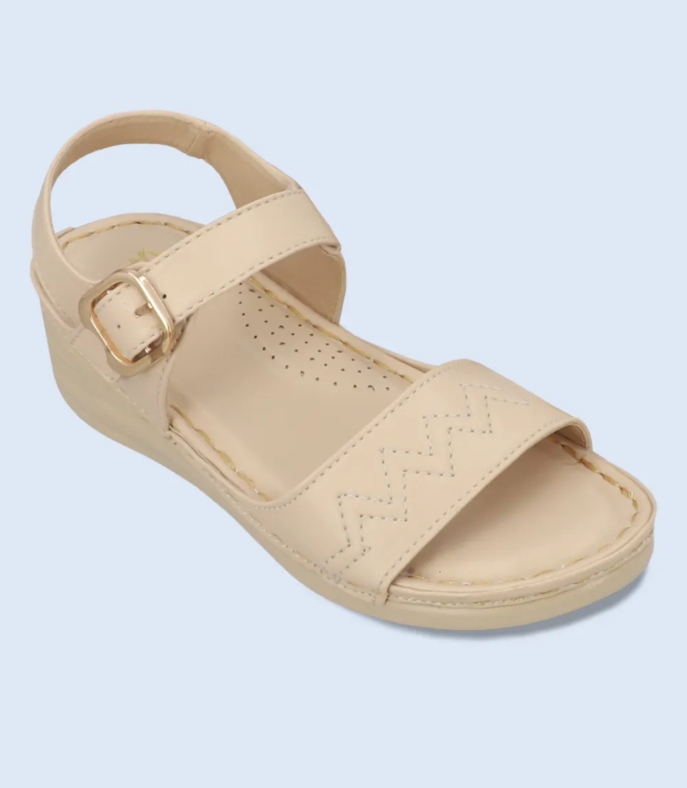 BW9733-IVORY-Women Comfort Sandal