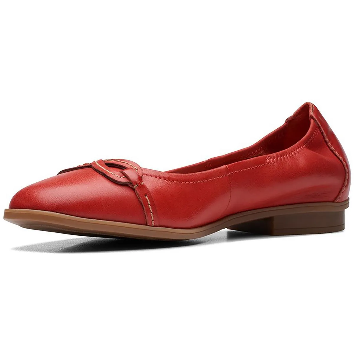 Clarks Womens Lyrical Rhyme Leather Slip-On Loafers