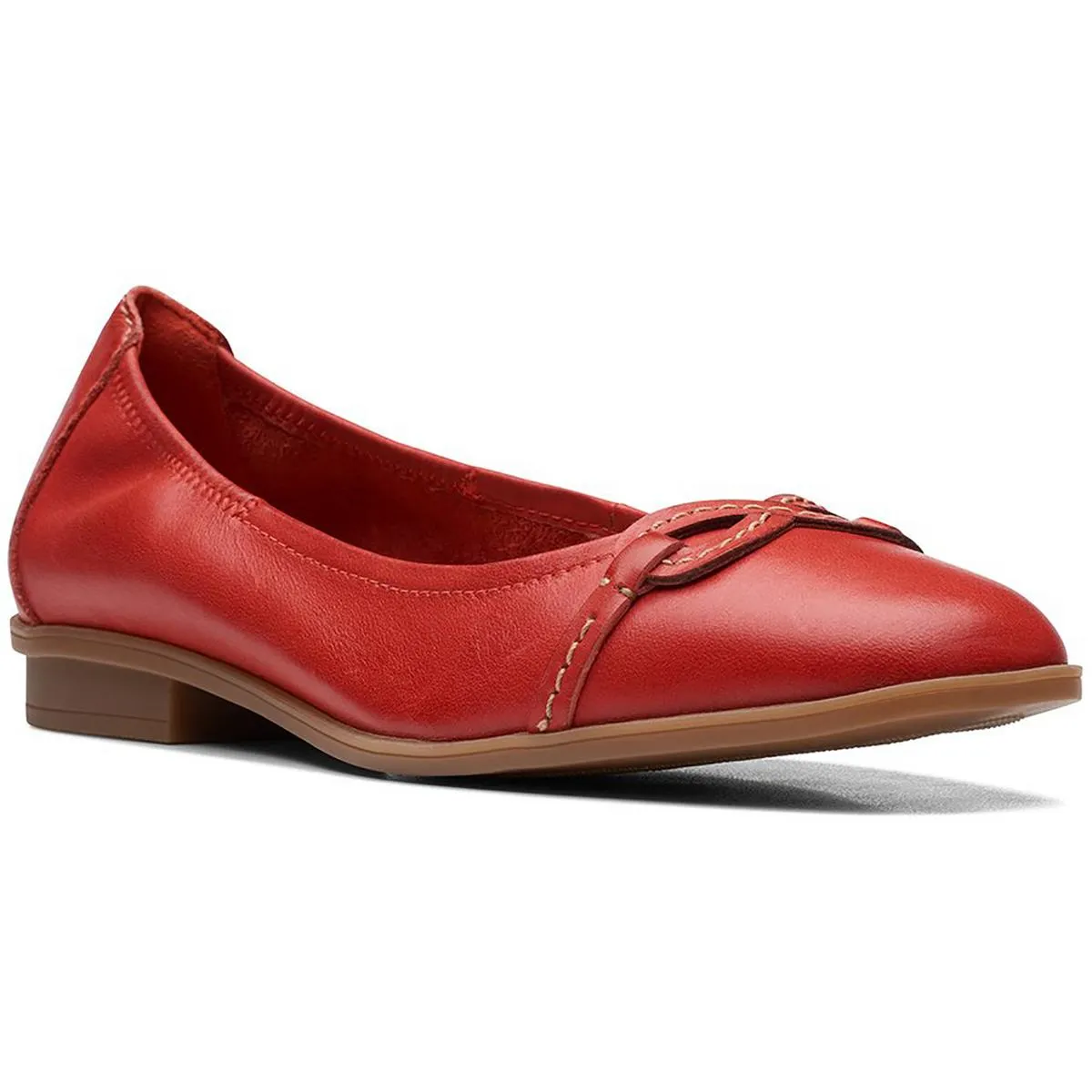 Clarks Womens Lyrical Rhyme Leather Slip-On Loafers