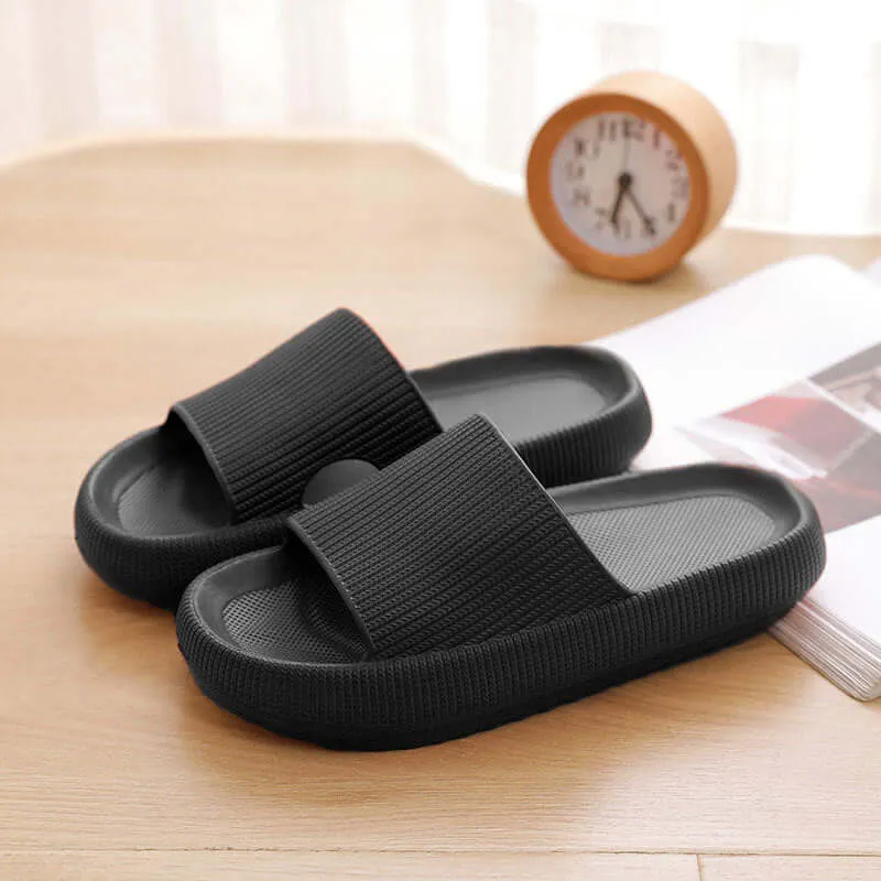 Fashion Slippers Women Thick Platform Women Indoor Bathroom Slipper Soft EVA Anti-slip Home Floor Slides Ladies Summer Shoes Men