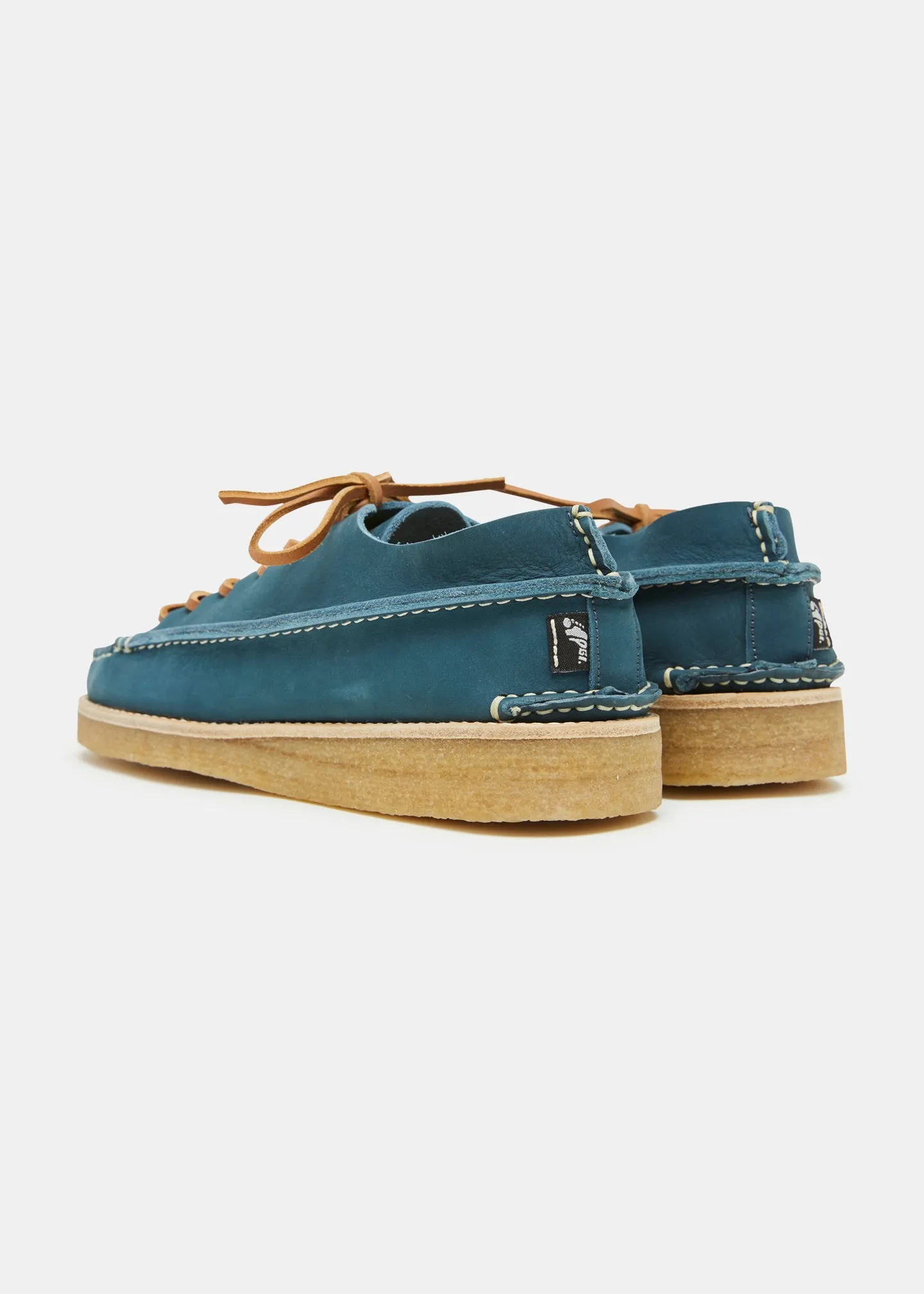 Finn Women's Nubuck Shoe On Crepe Outsole - Denim