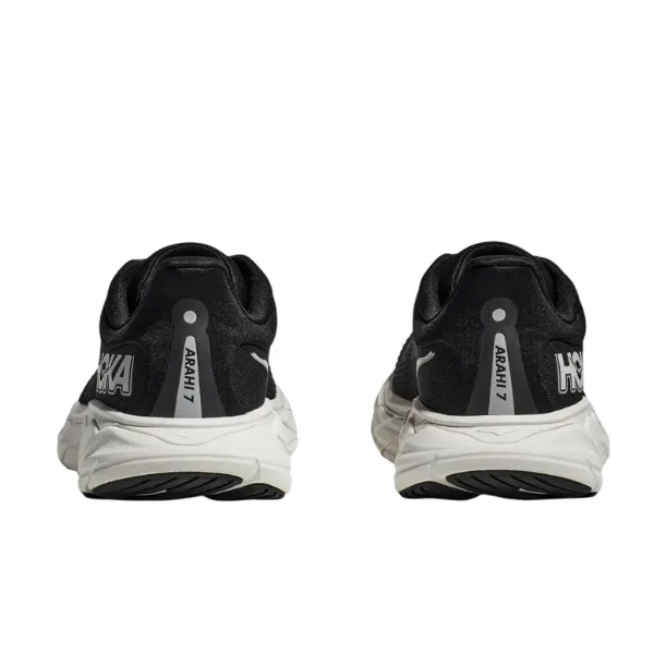 HOKA Men's Arahi 7 (Medium Width) Black/White