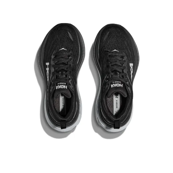 HOKA Men's Bondi 8 (Medium Width) Black/White