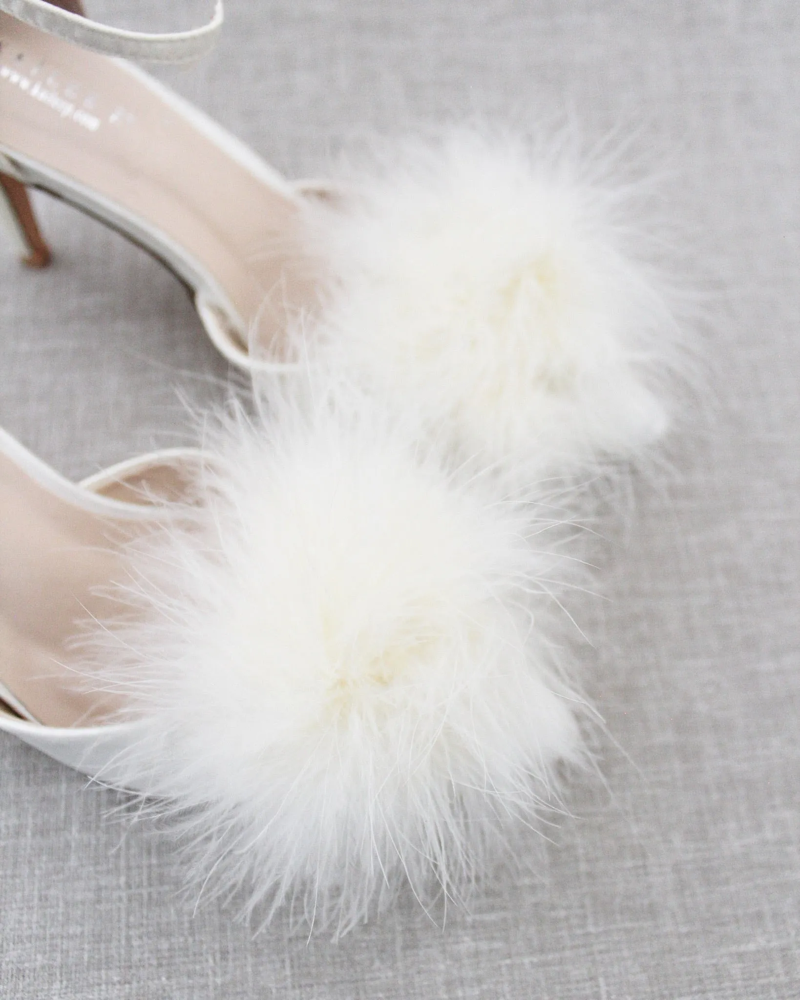 Ivory Feather Pump For Brides