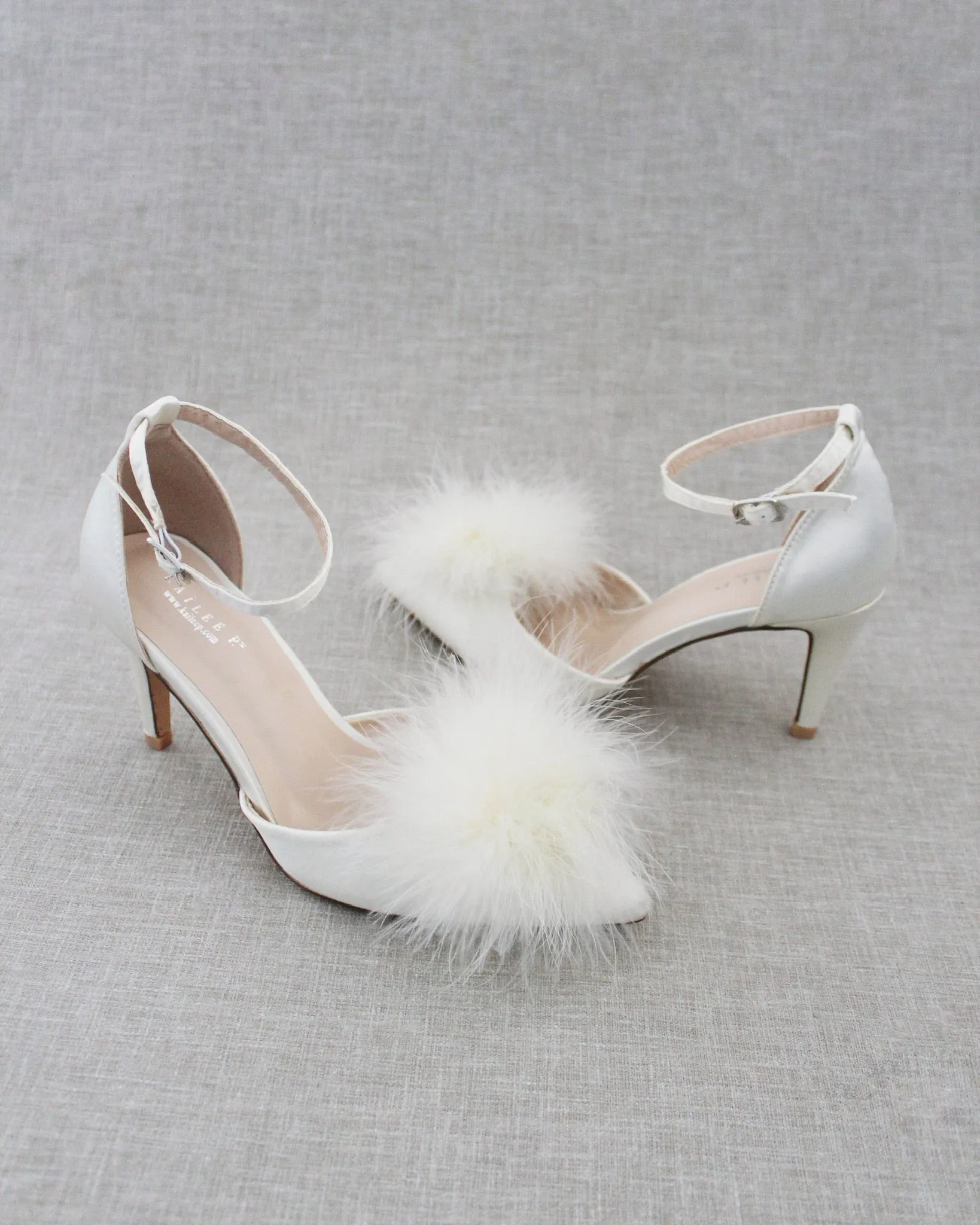 Ivory Feather Pump For Brides