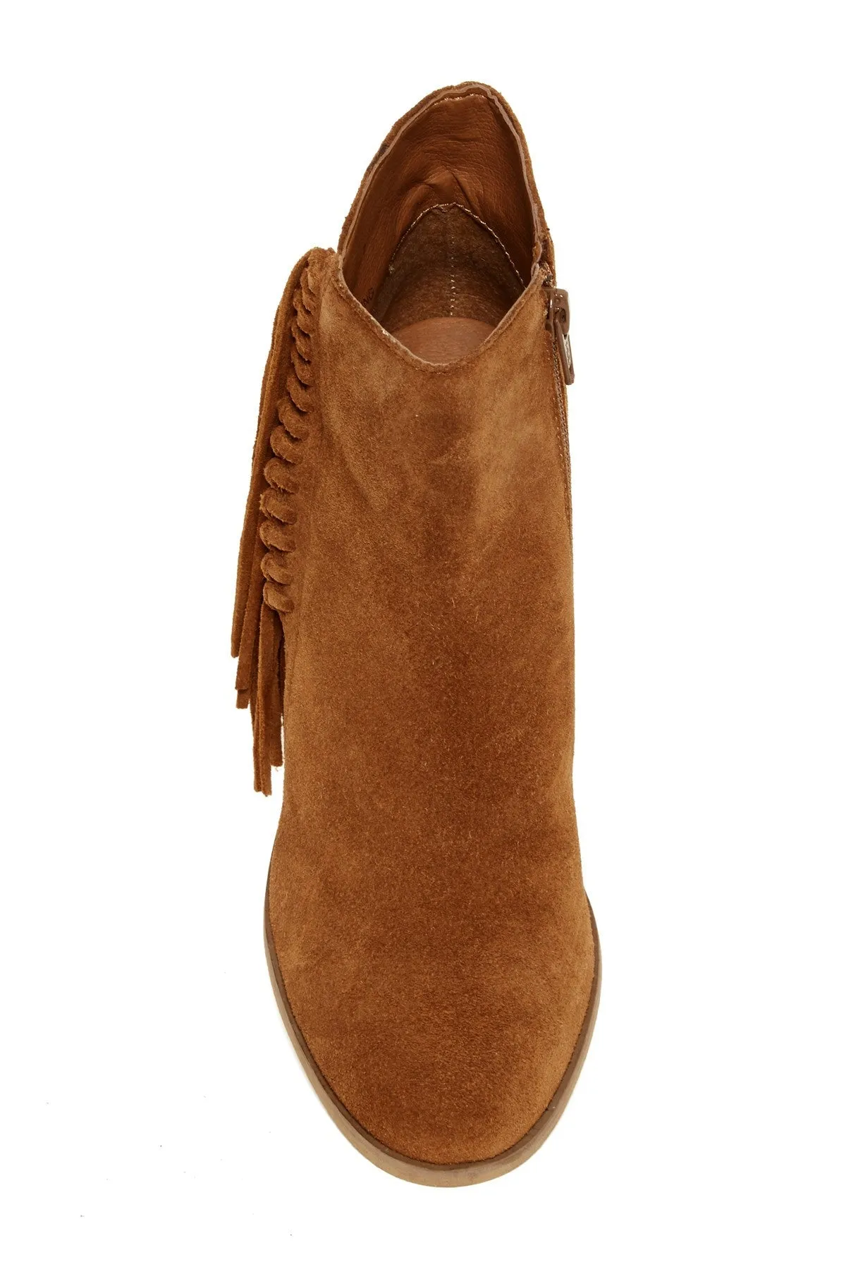 KENNETH COLE REACTION Suede Fringe Bootie