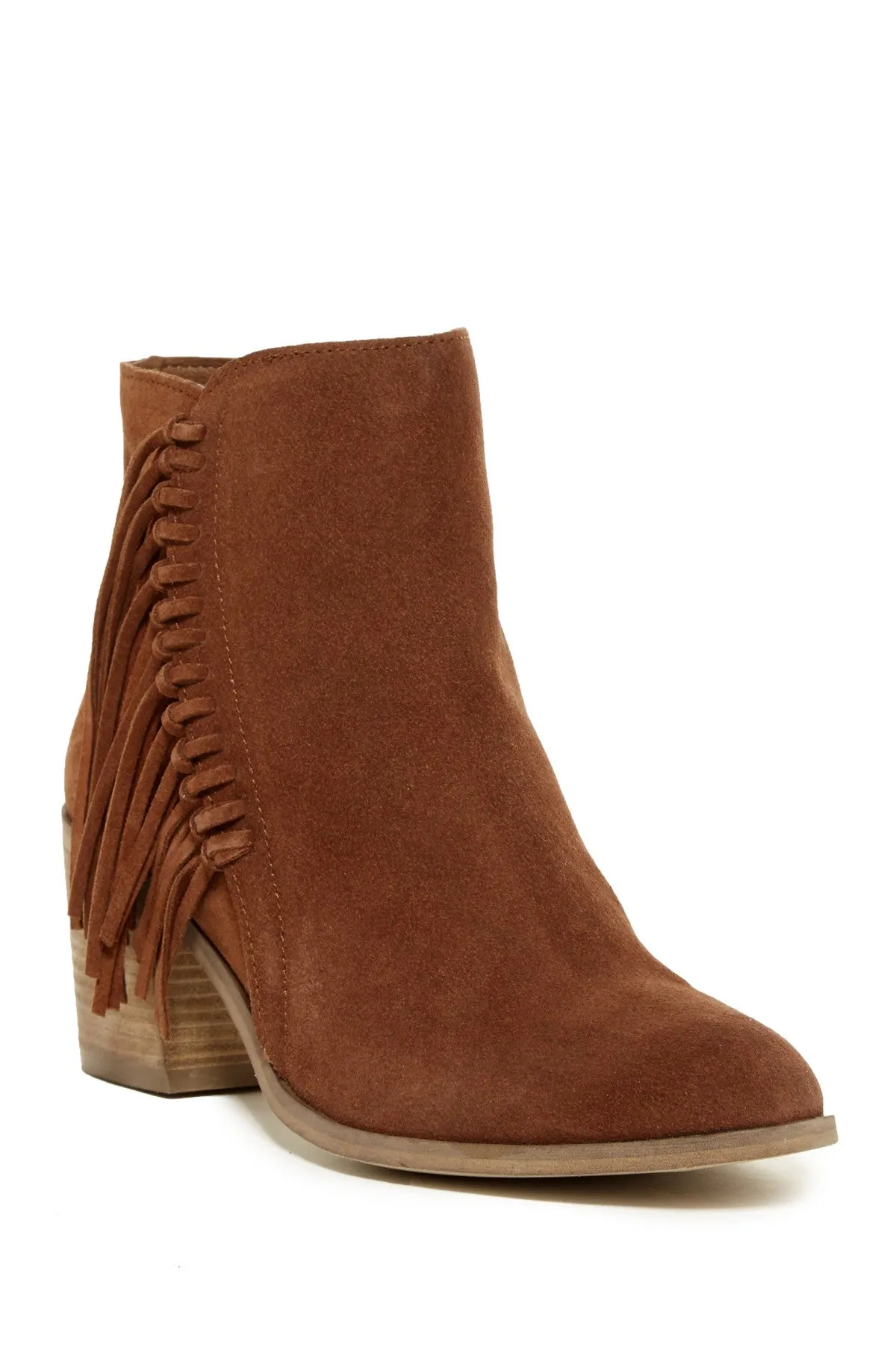 KENNETH COLE REACTION Suede Fringe Bootie