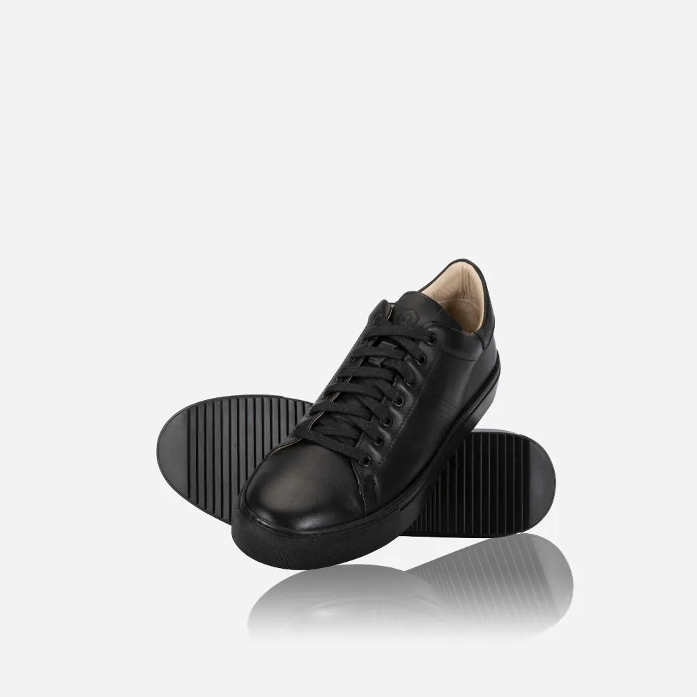 Leather Sneaker, Black