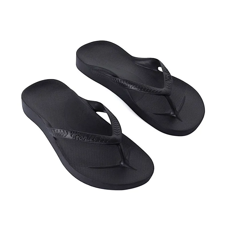 Men's Arch Support Flip Flop Black