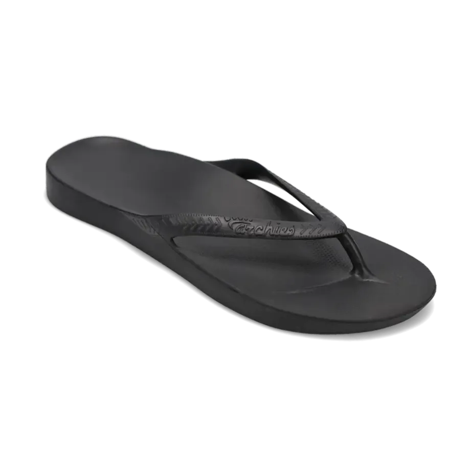 Men's Arch Support Flip Flop Black