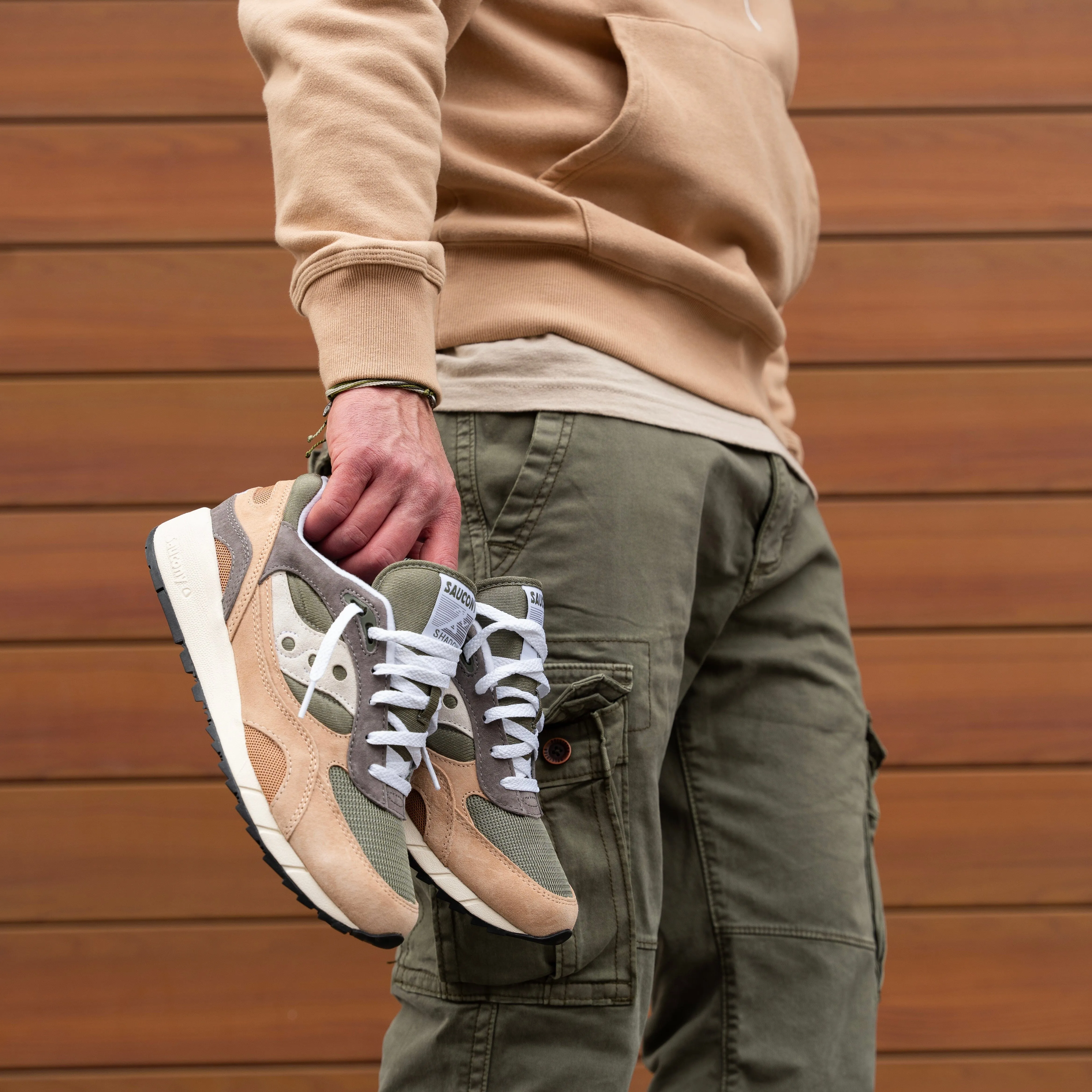 MENS Saucony | Shadow 6000 (Green and Brown)