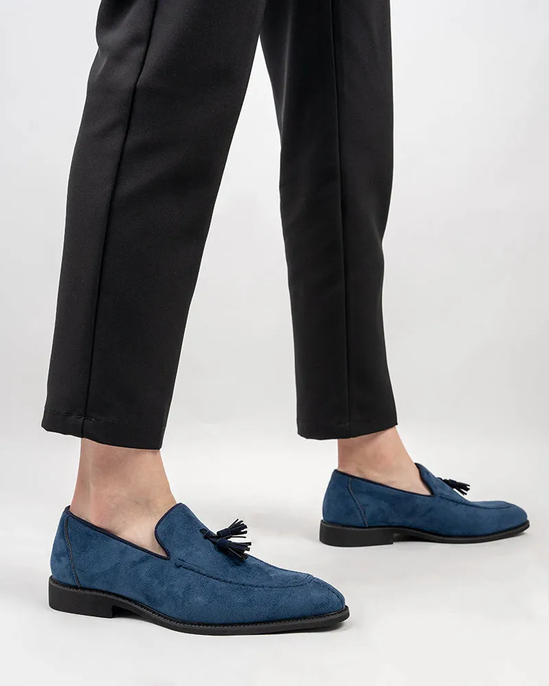 Men's Suede Tassels Slip-on Vintage Penny Casual Loafers