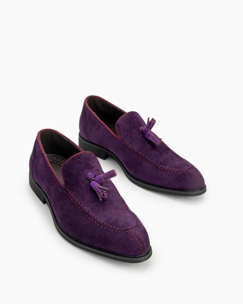 Men's Suede Tassels Slip-on Vintage Penny Casual Loafers