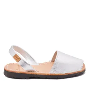 Metallic Leather Sandals For Kids - Iker-1097 Metallic