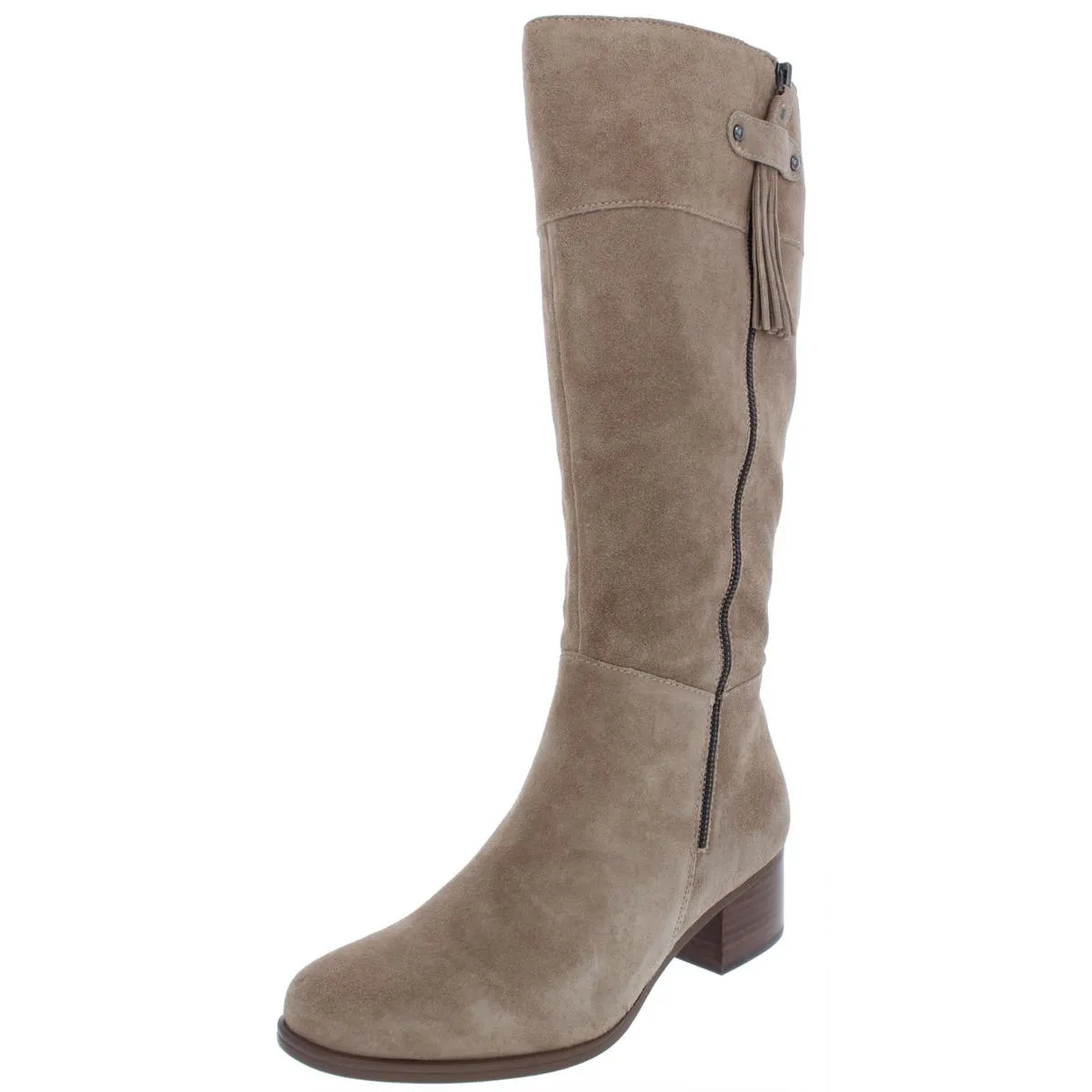 Naturalizer Womens Demi Wide Calf Suede Knee-High Boots