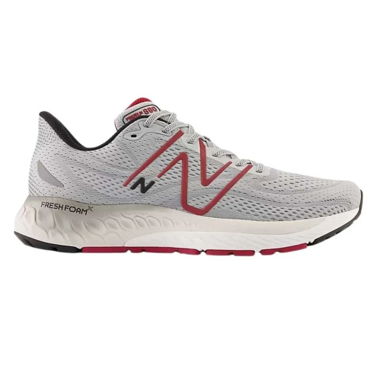 New Balance Men's Fresh Foam X 880v13 Grey/Burgundy