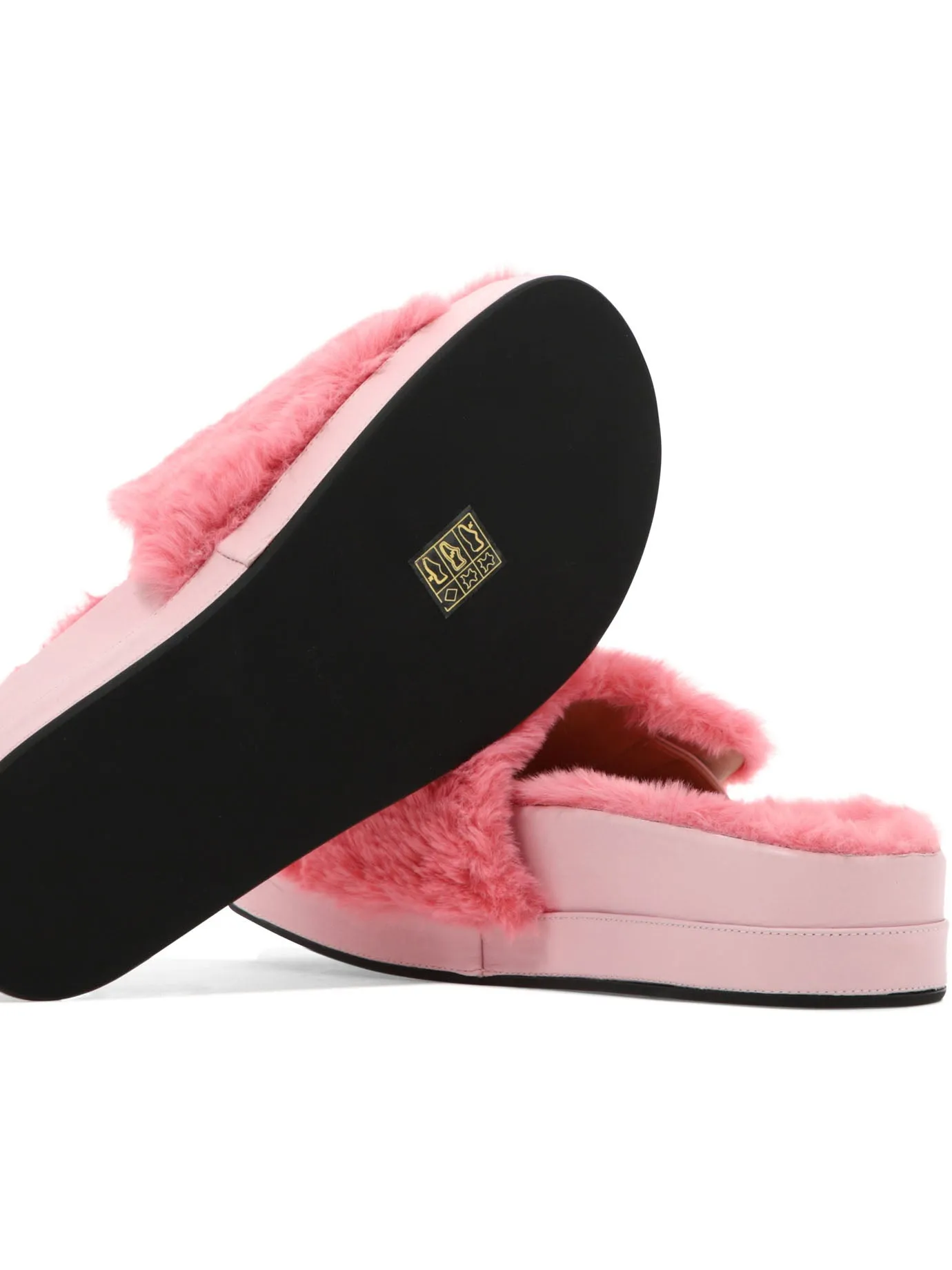 "FAUX FUR TAM" SANDALS