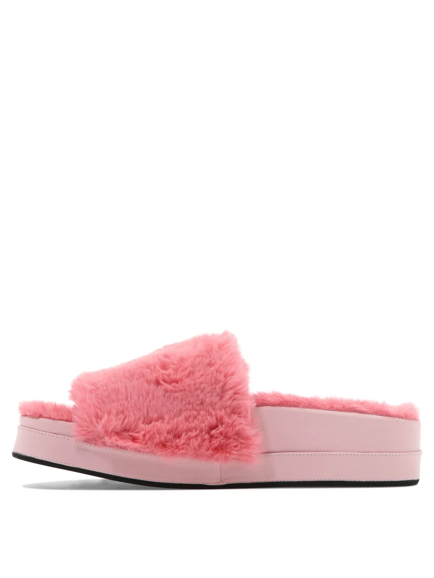 "FAUX FUR TAM" SANDALS