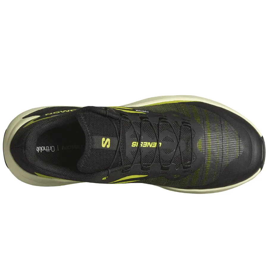 Salomon Genesis Men's Running Shoes SS24 Black/Sulphur Spring/Transparent Yellow